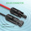 Solar Y Branch Cable Connectors,Solar Cable Parallel Adaptor in Pair for Solar Pane,Cable Wire Plug Tool Kit 9