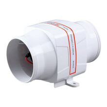 SEAFLO 4" In- Marine Bilge Air Blower 12V 270 CFM Quiet Boat White