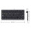 Compact Wired Keyboard USB - Ultra-Thin Keyboard for PC  Gaming Keyboard Black 7