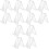 12Pièces Support Menu L-Forme Transparent Stable Pour 2