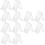 12Pièces Support Menu L-Forme Transparent Stable Pour 6