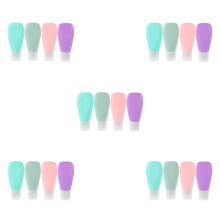 20Pièces Bouteilles De Toilette En Silicone Réutilisables
