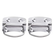 4Pièces Poignées Métalliques Lourdes Pour Porte Tiroirs Argentées