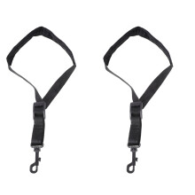 2Pièces Harnais Cou Saxophone Noir, Résistant Et Stylé Pour Musiciens