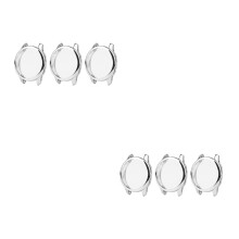 6Pièces Montre Argent Tpu Flexible Anti-Rayures Coins