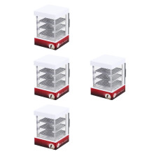 4Pièces Mini Vitrine Plastique Blanche Pour Boutique Miniature