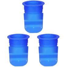 3Pièces Noyau Anti-Refoulement Silicone Bleu Pour Évacuation Eau