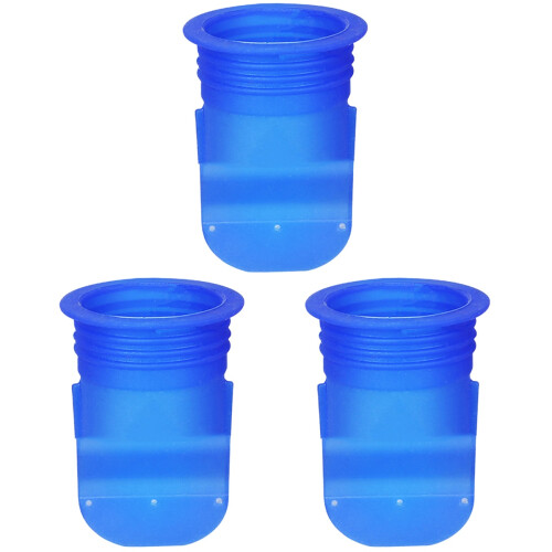 3Pièces Noyau Anti-Refoulement Silicone Bleu Pour Évacuation Eau
