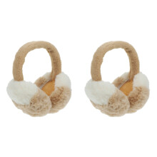 2Pièces Cache-Oreilles Hiver Femme Épais Assortis