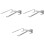 3Pièces Support Portable Alliage Argent À Surface Antidérapante Solide 3