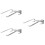 3Pièces Support Portable Alliage Argent À Surface Antidérapante Solide 7