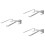 3Pièces Support Portable Alliage Argent À Surface Antidérapante Solide 8