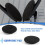 4 Pair 55mm Replacement Earphone Pad Covers for Headset Headphone Black 6