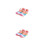 2Paires Chaussures De Danse Rose Strap PU Semelle Protège Pied 4