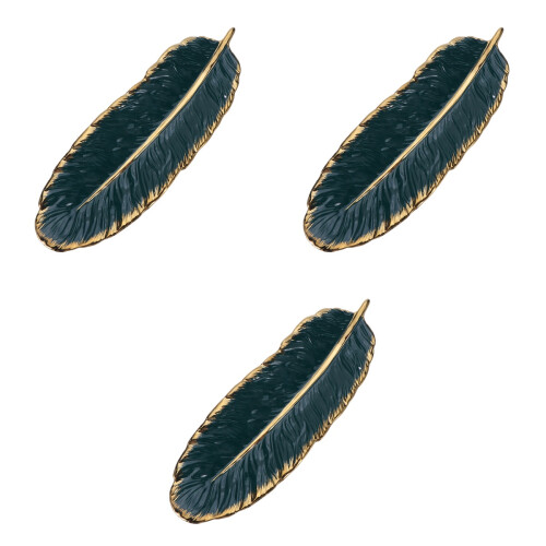 3Pièces Assiettes Céramiques Vert Olive Usage Résistantes 1
