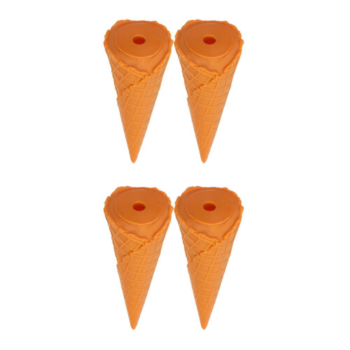 4Pièces Simulations Cônes Glace PVC Réalistes Décor Maison 2