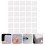 2000Pièces Lingettes Blanches Douces Nettoyage Colle Extensions Cils 8