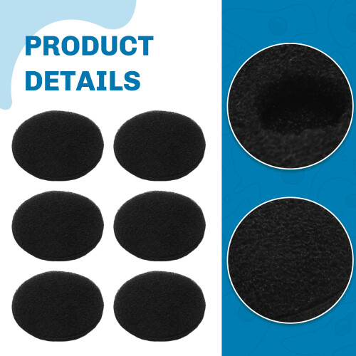 Replacement Earphone in Soft Foam Sponge Bearing Headsets Covers Black 1