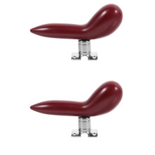 2Pièces Repose-Main Basson Rouge Stable Portable Abs+fer Solide