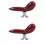 2Pièces Repose-Main Basson Rouge Stable Portable Abs+fer Solide 1