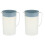 2Pièces Transparent Bleu Résistant Cuisine 2