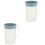 2Pièces Transparent Bleu Résistant Cuisine 3