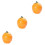 3Pièces Boîtes À Céramique Forme Kumquat Décorative 1