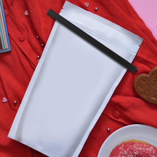 1Ensemble Fermoirs En Cuir Noir Pour De Café Aliments 2