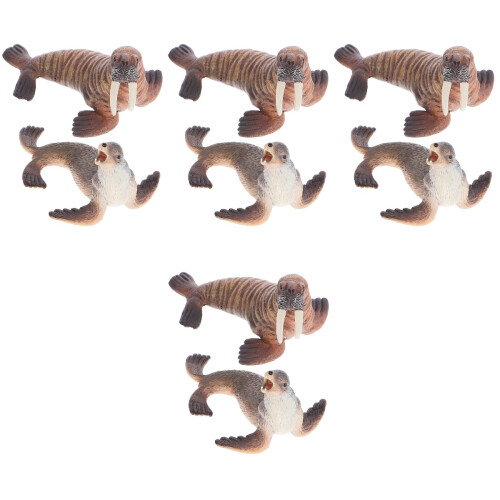 4Ensembles Ensemble Décor Animaux Simulation Plastique Coloré 1