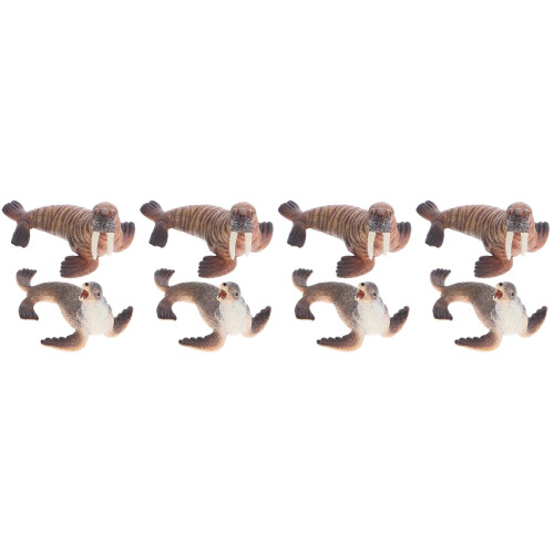 4Ensembles Ensemble Décor Animaux Simulation Plastique Coloré 2