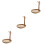 3Pièces Organiseur Bois Clair Décorations Bijoux 5
