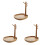 3Pièces Organiseur Bois Clair Décorations Bijoux 2