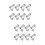 16Pièces Bases Boucles Clip Argent DIY Matériel Pour 7