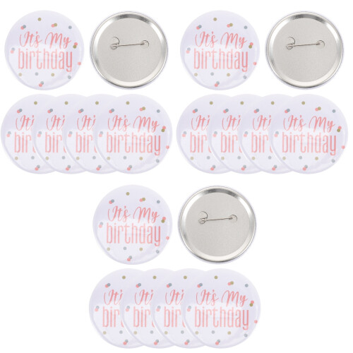 18Pièces Pins Métal Pour Décoration Fête 1