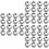 300Pièces Pendentifs DIY Alliage Argent Perles Intercalaires 5