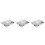 3Pièces Plateau Repas Inox 4 Compartiments 4