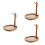 3Pièces Organiseur Bois Clair Décorations Bijoux 6