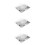 3Pièces Plateau Repas Inox 4 Compartiments 8