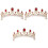 3Pièces Tiaras Baroques Dorées Pour Cérémonie 2