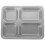 3Pièces Plateau Repas Inox 4 Compartiments 10