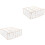 2Pièces Range Sous-Vêtements Beige Compact Grilles Multiples 3