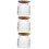 3Pièces Boîtes Stockage Verre Transparent Élégant 4
