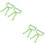 2Ensembles Épilateurs Faciaux Pratiques Vert Produits Chimiques 6