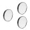 3Pièces Cosmétique Noir 5X Compact Rond Pour Voyage 3