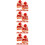 48Pièces Mini Dessert Factice Résine Rouge Décor Mini Maison 7