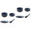 2Ensembles Ensemble Table Céramique Bleu Couverts 4