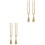 4Pièces Cordon Polyester Embrasse Style Rétro 3