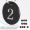 25Pièces Anneaux Numéros Rond Noir Pour Restaurant 6