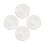 4Pièces Sous-Verres Verre Transparent Accessoires Design Épuré 2
