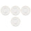 4Pièces Sous-Verres Verre Transparent Accessoires Design Épuré 5